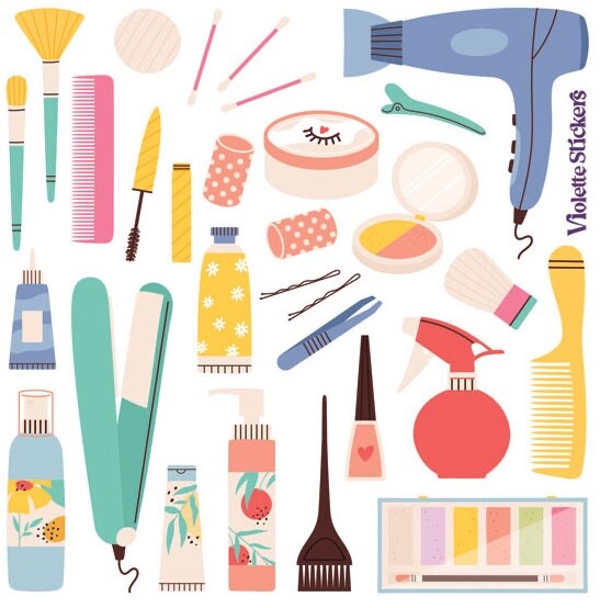Violette Stickers Fashion Girl Makeup Style Crafts Planner Supply Scrapbook