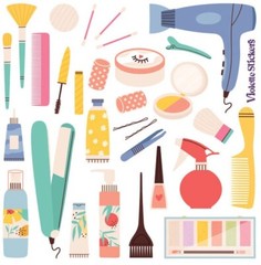 Violette Stickers Fashion Girl Makeup Style Crafts Planner Supply Scrapbook