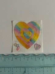 Sandylion Pearl Finish Multiple Rainbow Heart Rare
