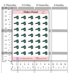 Leaf Blower Icon Planner Sticker, Chores Sticker, Calendar & Journal Stickers