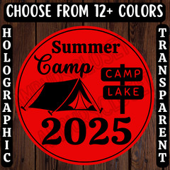 40 SUMMER CAMP STICKERS 2″ LABELS SEALS CAMPING 2025 NEWSLETTER LAKE CAMP