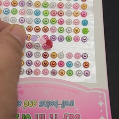 3 Sheets of 294pcs 5mm Color AB Sunflower Self-Adhesive Rhinestones Stickers