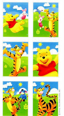 Disney Winnie the POOH SPRING Scrapbook Stickers Tigger Piglet Eeyore 4 Sheets