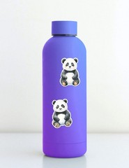 Cute Panda Die Cut Vinyl Stickers Set Scrapbooking Laptop Waterbottle