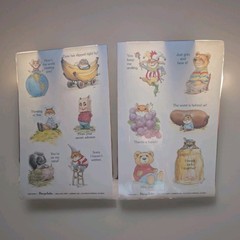 2 Sheets of VINTAGE Current, Inc. 2″ Stickers – WALLACE TRIPP – PAWPRINTS