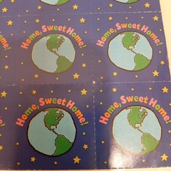 Vintage Rare 1999 Scholastic Book Club Stamp Stickers 41 Stickers World READ