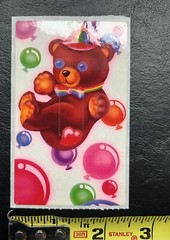 Vintage 1983 Lisa Frank Sticker Light Switch Cover Floating Bear Excellent Cond.