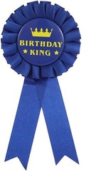3 PCS Blank Rosette Award Ribbons Blue Red White Prize Recognition Badge