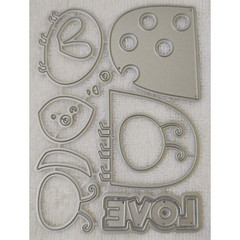 New Brutus Monroe Die of the Month «Love Bugs» Bee, Ladybug and LOVE Cute!