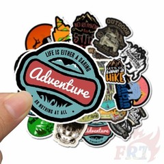 50Pcs Outdoor Camping Serie1 Stickers Travel Adventure Nature Decals Waterproof