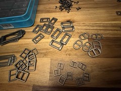 Stampin’ Up Hodgepodge Hardware Pewter Embellishment Kit Used Pics Of Remaining