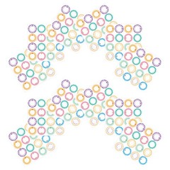 20 Sheets Colorful Waterproof Label Stickers Round Self Adhesive