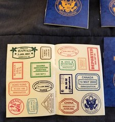 Kicko Passport Sticker Book For Parties – 12 Pack – Pad Of Famous Places