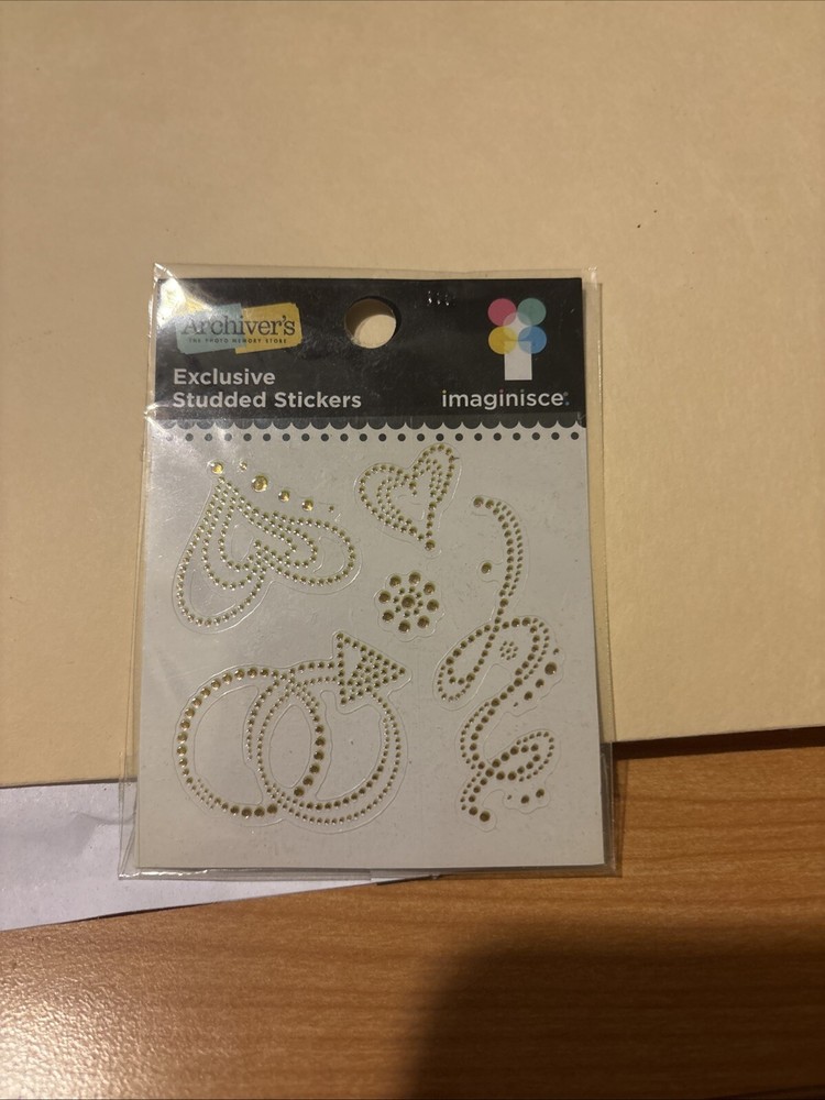 Archiver’s Imaginisce Wedding Swirl Exclusive Studded Stickers From 2008