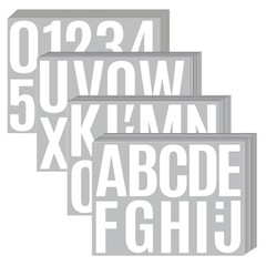 440 Pcs Large 4″ Letter & Number Stickers for Mailbox, Signs, Windows, Cars, Hom