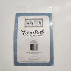 Echo Park Paper WINTER Adhesive Puffy Scrapbook Stickers & Brads, Chipboard NEW