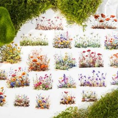 40Pcs Nature Scenery PET Stickers Junk Journal Planner DIY Scrapbooking Collage