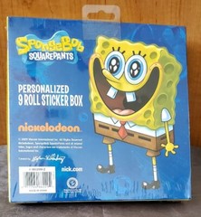 nickelodeon Spongebob Sticker Rolls – Spongebob Rolled Sticker Box (9Rolls) New