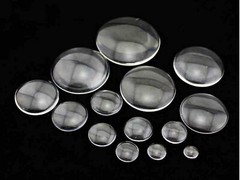 Transparent Round Flatback Glass Cabochon Dome 60mm No Hole Crafts