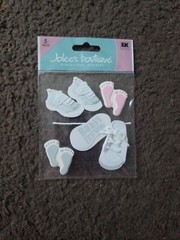 RARE! Jolees Baby’s 1st Steps Shoes Footprints Boy Or Girl Toddler Infant First