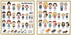 My Stick Family, Cut-Outs Sticker paper, 2/pk, 12 x 12″ -Scrapbook Customs 61144