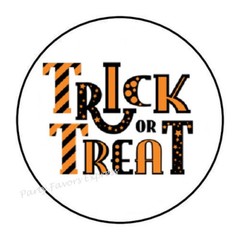 30 TRICK OR TREAT HALLOWEEN ENVELOPE SEALS LABELS STICKERS PARTY FAVORS 1.5″