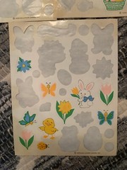 VINTAGE! 1979 Hallmark Happy Easter 36 Stickers Spring Bunny Chicks Flowers Eggs