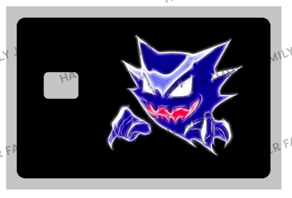 Pokemon Haunter Ghost Fan Art Credit Card Decal