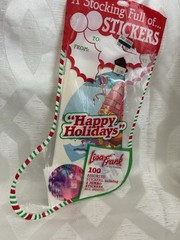 Lisa Frank Christmas Stocking vintage stickers