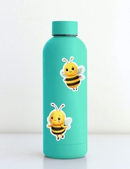 Cute Bee Die Cut Vinyl Stickers Set Scrapbooking Laptop Water Bottle