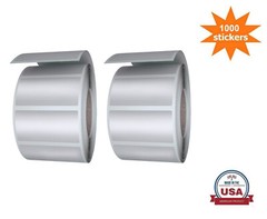 Color-Coding Roll 40MM x 19MM (1.5x 0.75) Silver All-Purpose Sticker 1000 Pack