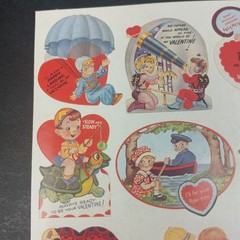 Vintage Gifted Line Valentine’s Day Stickers 57416S Punch Studio 1 Sheet NEW