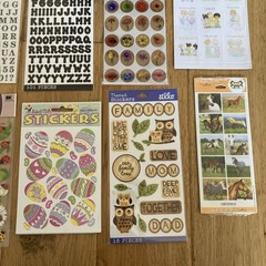 Lot Of 18 NOS Vintage Pkgs Of Stickers Asst Brands + Themes #4