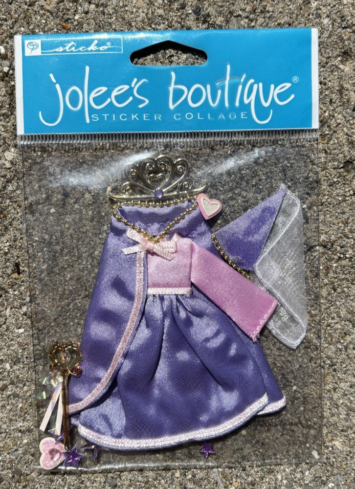 JOLEE’S THEMED SCRAPBOOK STICKERS FAIRY PRINCESS GOWN CROWN Free Shipping!