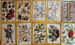 Lot Of 10 Mamelok Press Victorian Die Cut 9×6 Paper Sheets Angels Fruit Flowers