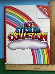 Lisa Frank Vintage 80s 90s Collectors Album 1982 Spiral Sticker Book Used As Is