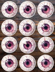 Creepy Halloween Eye Die Cut Vinyl Stickers Scrapbooking Laptop Waterbottle