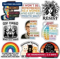 [9pcs 3»] Strong Women Affimation Feminist Sticker, Women Quote Stickers, RBG Q