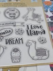 Crafters Square Llama Pop Up Stickers, Rub Ons, Iron Ons, Stamps, Lot Of 4