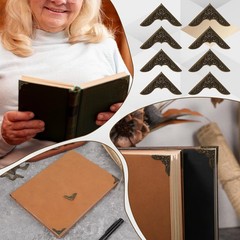 80 PCS Iron Book Corner Protectors, Vintage Metal Corners, for Evergreen