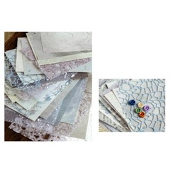 26Pcs DIY Diary Decor Accessories Handmade Scrapbook Paper Craft Textured Paper.
