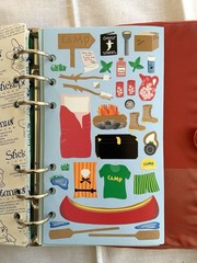 Stickopotamus Sticker 6-Ring Binder Album With 24 Stickers Pages