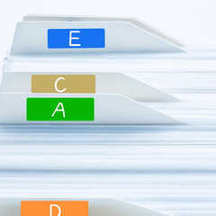 480 Pcs Removable Colored Label Sticker, 3 X 1 Inch Blank Rectangle File Folder