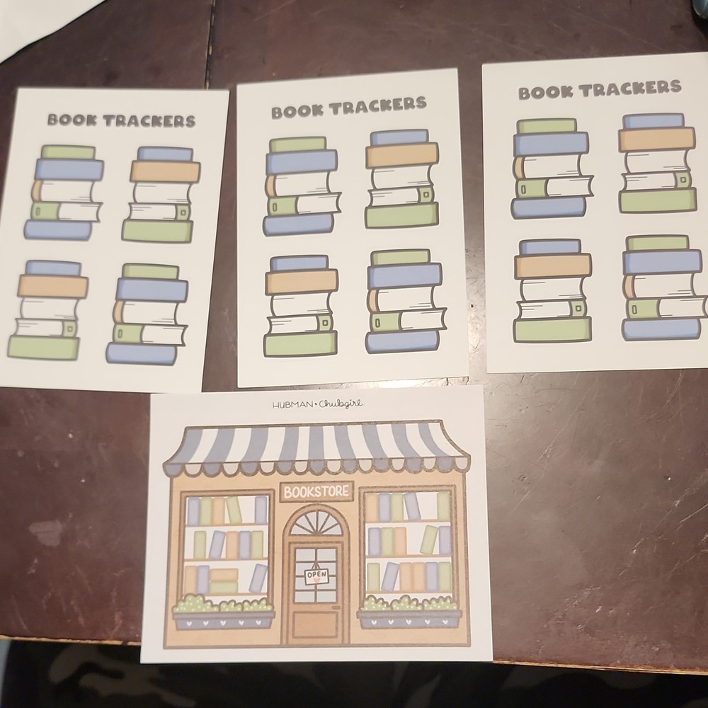 Hubman & Chubgirl Planner Stickers Multicolor Books & Reading Bookstore Trackers