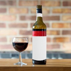 10 Sheets Waterproof Stickers Blank Wine Bottle Tags Brown Paper Labels