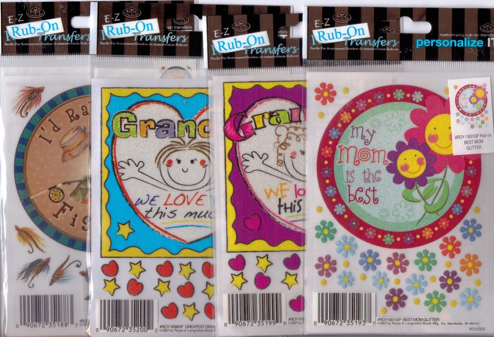 *REDUCED* Royal & Langnickel rub-ons~several varieties~So cute!! Quick ship