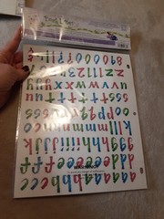 Stickopotamus Brush Letters over-sized sticker package