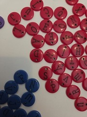Vintage Making Memories Metal Alphabet Charms Tags Lot Red Blue Purple 94 Pc