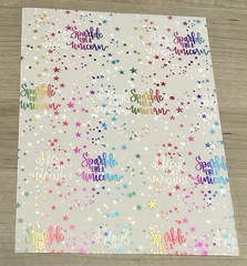 New Happie Scrappie “Sparkle Like A Unicorn” 🦄 Vellum Full Sheet