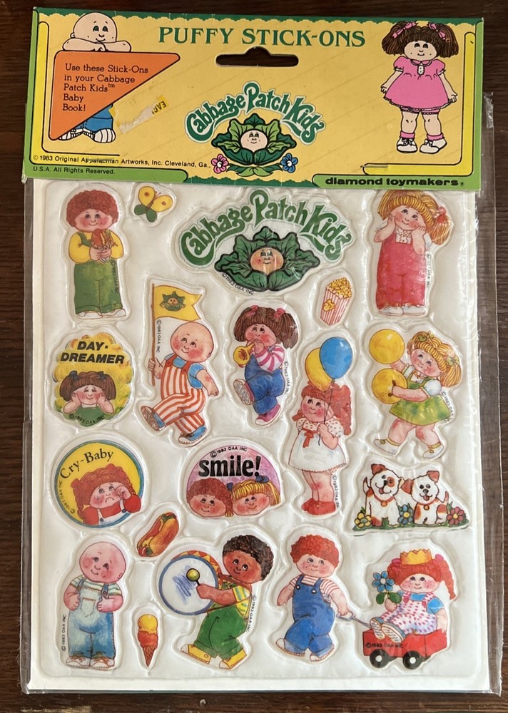 Cabbage Patch Kids Puffy Stick-Ons Style 4: circus and parade